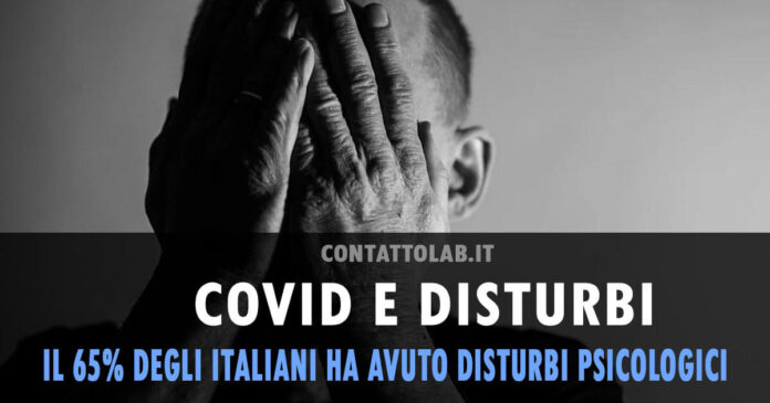 COVID 19: 65% degli italiani ha avuto disturbi psicologici