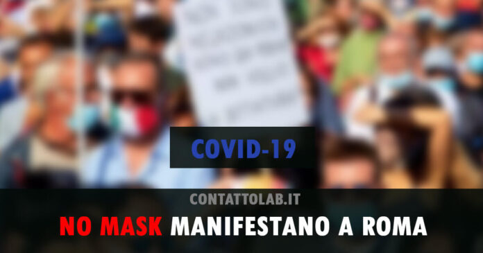 L’improbabile manifestazione dei “No Mask” nella capitale